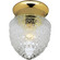Glass Globes One Light Flush Mount in Polished Brass (54|P3750-10)