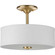 Inspire Two Light Semi-Flush Mount in Satin Brass (54|P350129-012)