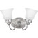 Fluted Glass-Etched Two Light Bath Bracket in Brushed Nickel (54|P3288-09ET)