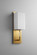 Epoch LED Wall Sconce in Aged Brass W/ Matte White Acrylic (440|3-564-240)