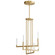 Lustre LED Chandelier in Aged Brass (440|3-24-40)