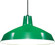 One Light Pendant in Green / White Interior (72|SF76-660)