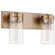 Intersection Two Light Vanity in Burnished Brass (72|60-7532)