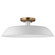 Colony One Light Flush Mount in Matte White / Burnished Brass (72|60-7493)
