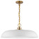 Colony One Light Pendant in Matte White / Burnished Brass (72|60-7486)