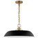 Colony One Light Pendant in Matte Black / Burnished Brass (72|60-7484)