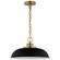 Colony One Light Pendant in Matte Black / Burnished Brass (72|60-7481)