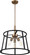 Chassis Three Light Pendant in Copper Brushed Brass / Matte Black (72|60-6642)