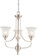 Surrey Three Light Chandelier in Brushed Nickel (72|60-4145)