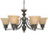 Empire Six Light Chandelier in Mahogany Bronze (72|60-1274)