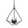 Trapezoid Cage Four Light Chandelier in Matte Black (185|5388-MB-NG)