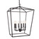 Cage Six Light Pendant in Matte Black (185|1082-MB-NG)