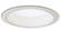 Rec Inc 6'' Trim 6'' Regressed Albalite Lens W/ Baffle & Plastic Ring in White (167|NTM-42W)