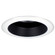 Rec Inc 5'' Trim 5'' Baffle Splay Trim W/ Flange in Black (167|NT-5001B)