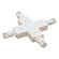 Track Syst & Comp-1 Cir X Connector, 1 Circuit Track in White (167|NT-315W)