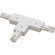 Track Syst & Comp-1 Cir T Connector, Left, 1 Circuit Track in White (167|NT-314W/L)