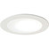 Rec Inc 4'' Trim 4'' Albalite Lens W/ Metal Trim in White (167|NS-22W)