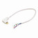 Sl LED Lbar Silk Sbc Acc 72'' Side Power Line Cable Open Wire For Lightbar Silk, Right in White (167|NAL-811/72W)