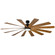 Windflower 80''Ceiling Fan in Matte Black/Distressed Koa (441|FR-W1815-80L35MBDK)