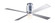 Lapa Flush 50''Ceiling Fan in Galvanized (201|LAP-FM-GV-50-SV-552-005)