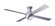 Ball Flush 52''Ceiling Fan in Brushed Aluminum (201|BAL-FM-BA-52-AL-NL-002)