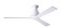 Altus Flush 52''Ceiling Fan in Gloss White (201|ALT-FM-GW-52-WH-NL-003)