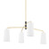 Evelyn Four Light Chandelier in Aged Brass/Soft Black (428|H612804-AGB/SBK)