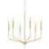 Bailey Six Light Chandelier in Aged Brass (428|H516806-AGB)