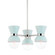 Gillian Three Light Semi Flush Mount in Polished Nickel/Ceramic Gloss Robins Egg Blue (428|H469603-PN/CRB)