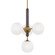 Brielle Four Light Chandelier in Aged Brass (428|H289804-AGB)
