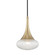Bella One Light Pendant in Aged Brass (428|H114701C-AGB)