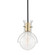 Riley One Light Pendant in Aged Brass (428|H111701G-AGB)