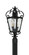Brixton Ivy Three Light Outdoor Post Mount in Coal W/Honey Gold Highlight (7|9336-661)