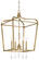 Laurel Estate Four Light Pendant in Brio Gold (7|4448-582)