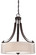 Parsons Studio Three Light Pendant in Smoked Iron (7|4104-172)