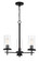 Haisley Three Light Chandelier in Coal (7|4096-66A)