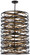 Vortic Flow Ten Light Pendant in Dark Bronze W/Mosaic Gold Inte (7|3679-111)