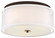 Studio 5 Three Light Flush Mount in Painted Bronze W/Natural Brush (7|3078-416)