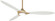Sleek 60''Ceiling Fan in Soft Brass (15|F868L-SBR/WHF)