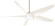 Ellipse 60''Ceiling Fan in Brushed Nickel/White (15|F771L-BN/WH)