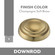 Downrod Coupler in Champagne Soft Brass (15|DR500-CSBR)