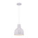 R Series One Light Pendant in White (59|RDBC10-WH)