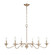 Delvona Six Light Chandelier in Modern Gold (59|4386-MG)