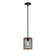 Mesa One Light Mini Pendant in Matte Black/Wood Grain (59|3521-MB/WG)