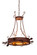 Woodland Pine Four Light Inverted Pendant in Rust (57|99449)