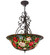 Tiffany Rosebush Six Light Inverted Pendant in Hand Wrought Iron (57|99163)