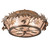 Oak Leaf & Acorn Four Light Flushmount in Antique Copper (57|82070)
