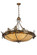 Greenbriar Oak Six Light Inverted Pendant in Antique Copper (57|74006)