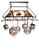 Moose At Lake Two Light Pot Rack in Black Metal (57|73371)