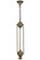 Hyde Park One Light Pendant Hardware in Antique Brass (57|666611)